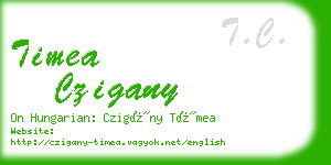 timea czigany business card